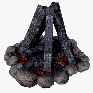3D model campfire ready games