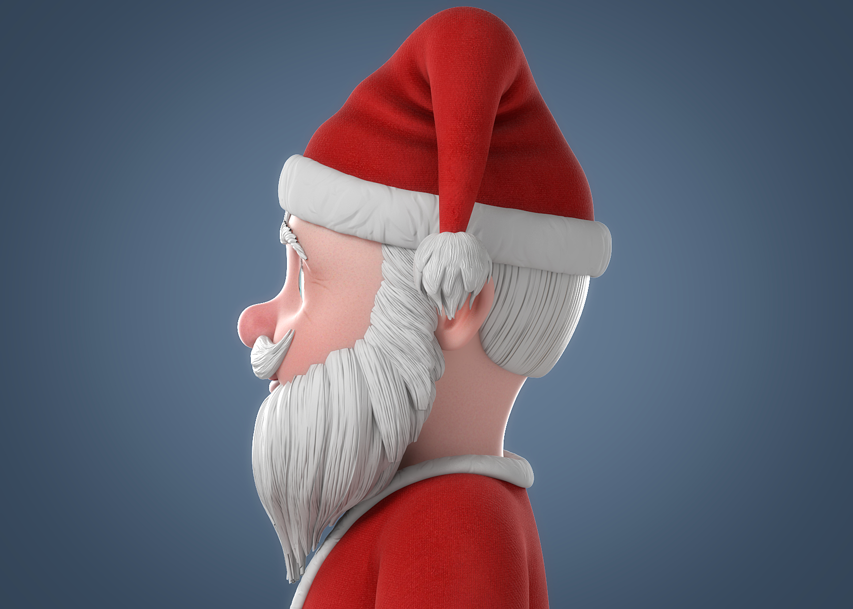 Cartoon Santa Claus Character 3d Model Turbosquid 1337809 