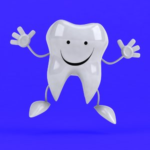 3D fun tooth character !