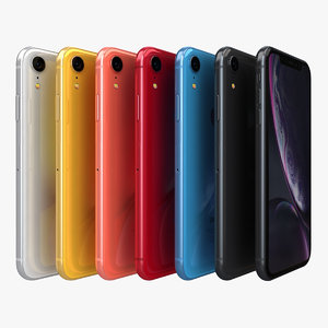 3D apple iphone xr color model