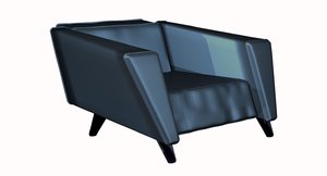 3D designer chair loft model