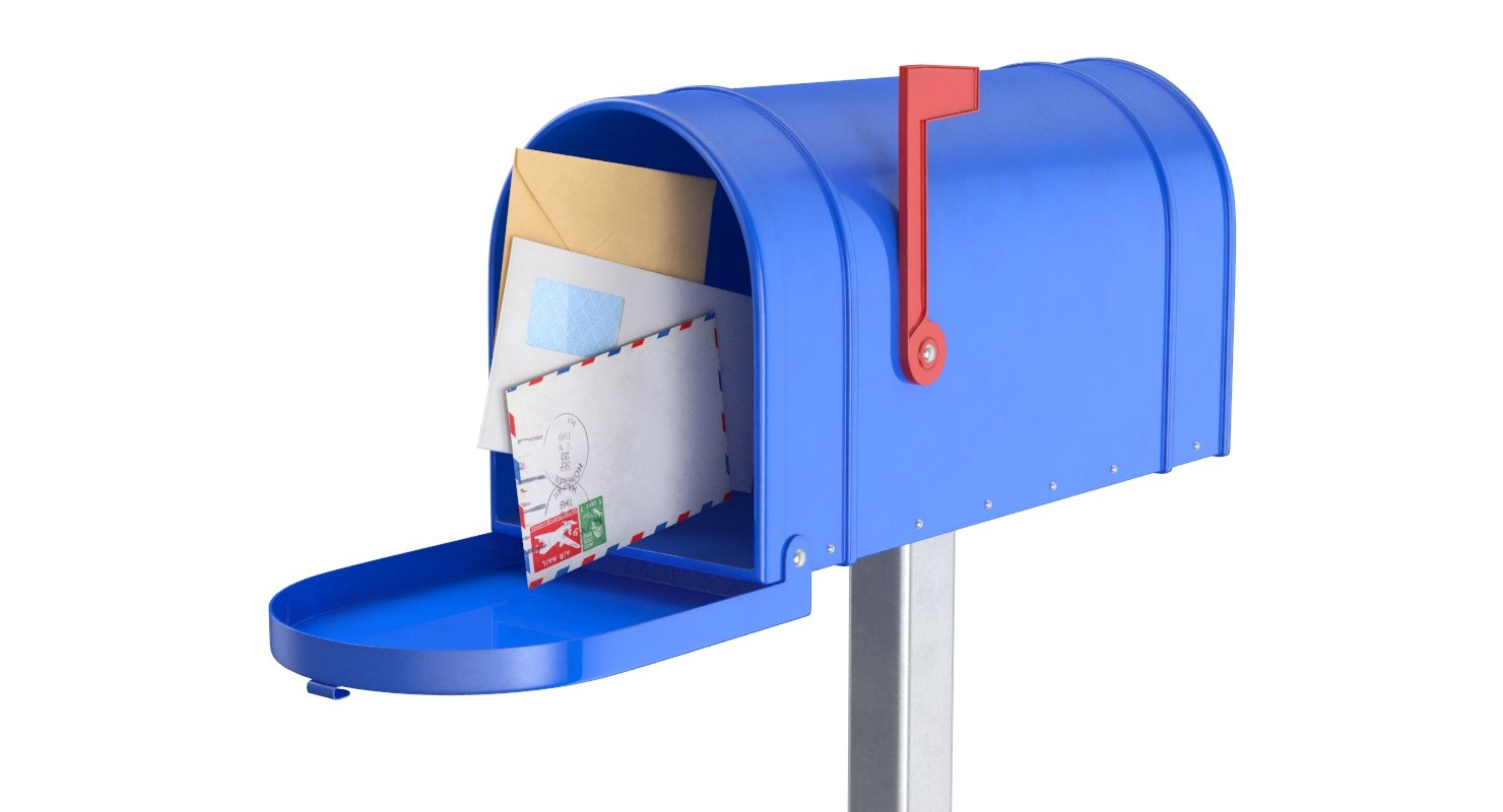 Mail box envelopes 3D model TurboSquid 1338019