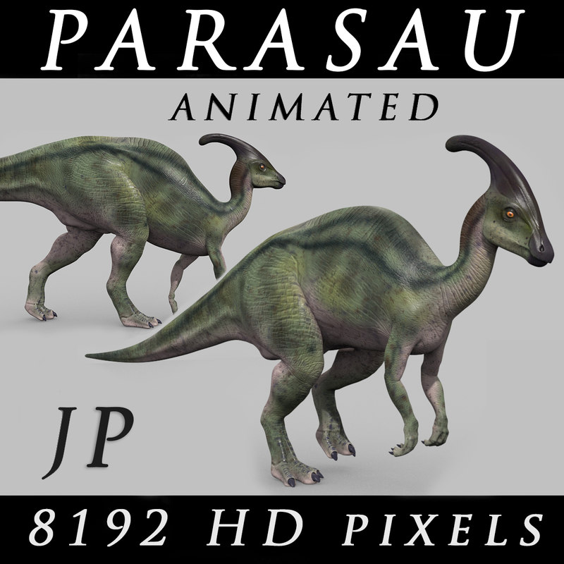 3d Jurassic Park Parasaurolophus Animation Model Turbosquid 1338026