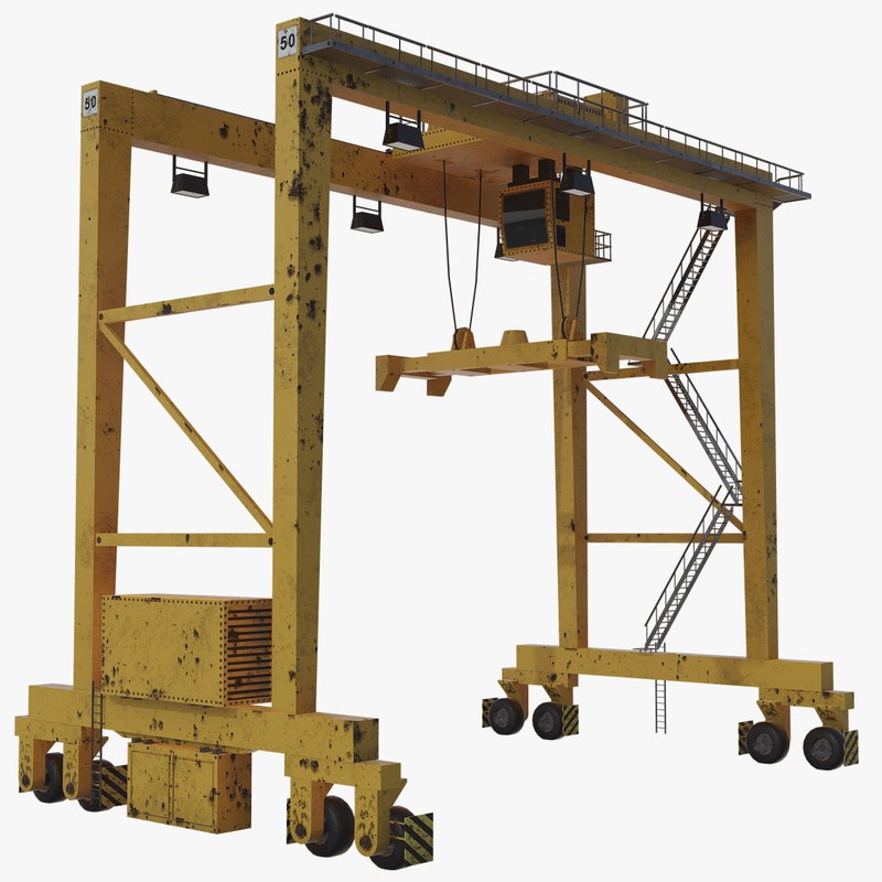 Rtg gantry crane model - TurboSquid 1153562