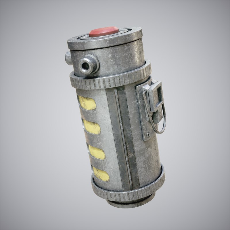 Lightwave flash grenade 3D model TurboSquid 1338195
