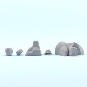 3D ready rocks pack