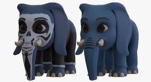 3D cartoon elephant - boy