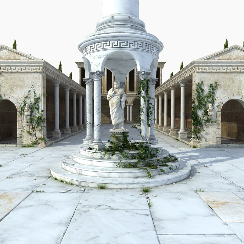 Ancient greek building architecture 3D model - TurboSquid 1338421