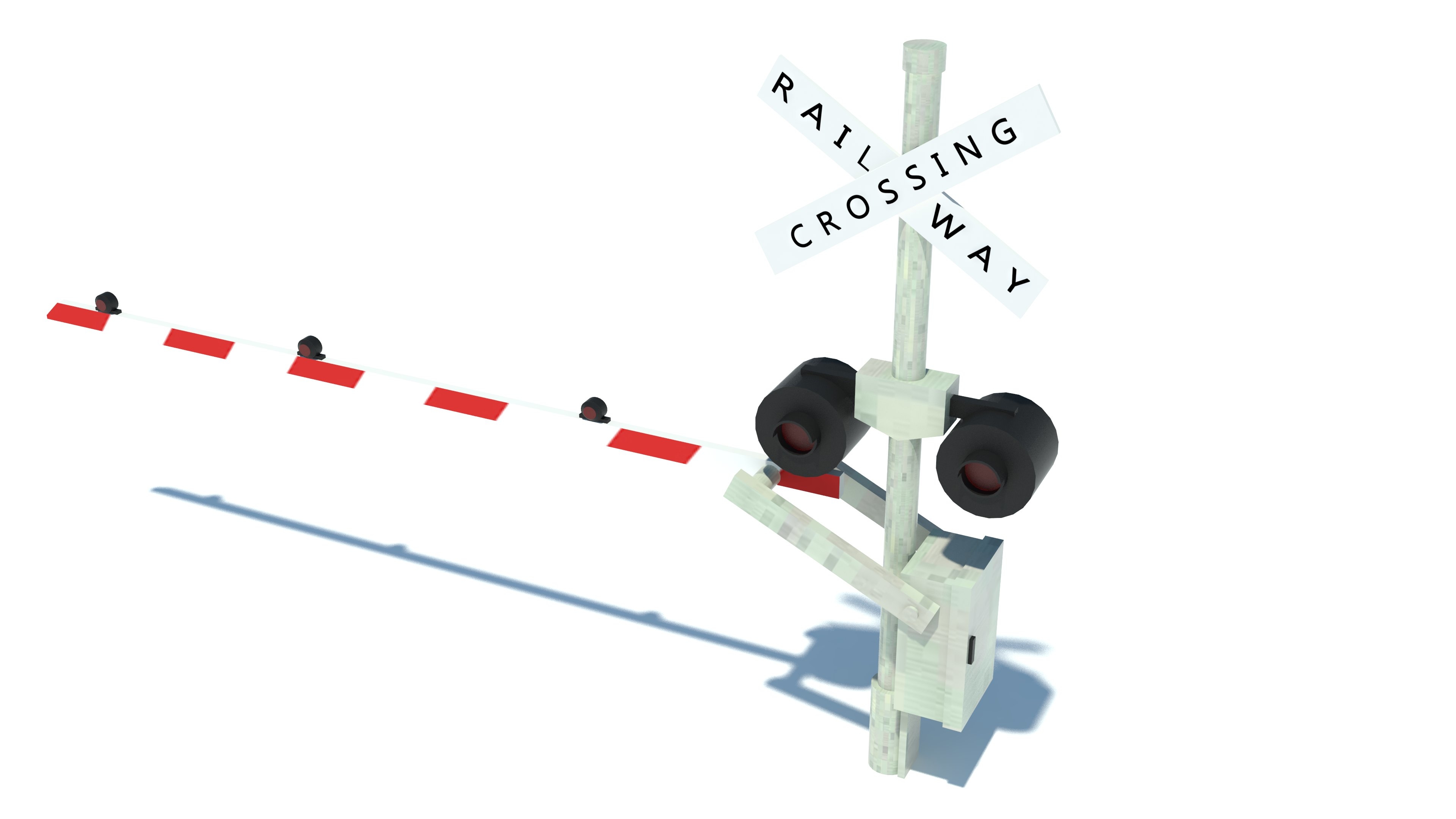 Games railroad crossing 3D model - TurboSquid 1338463