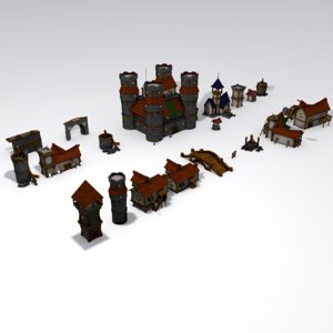 3D fantasy medieval