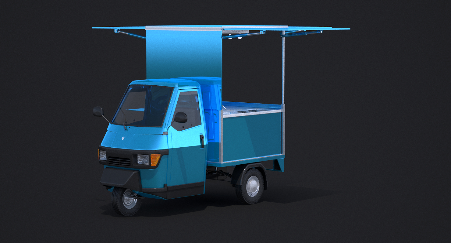 Piaggio Ape 50 Food Cart