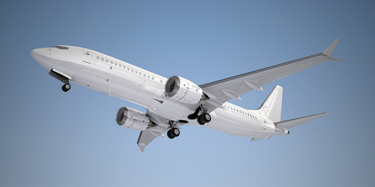 boeing plane crash 737 max 8 3d model turbosquid