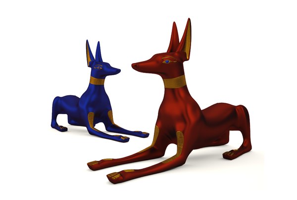 エジプトのアヌビスの彫刻3dモデル Turbosquid