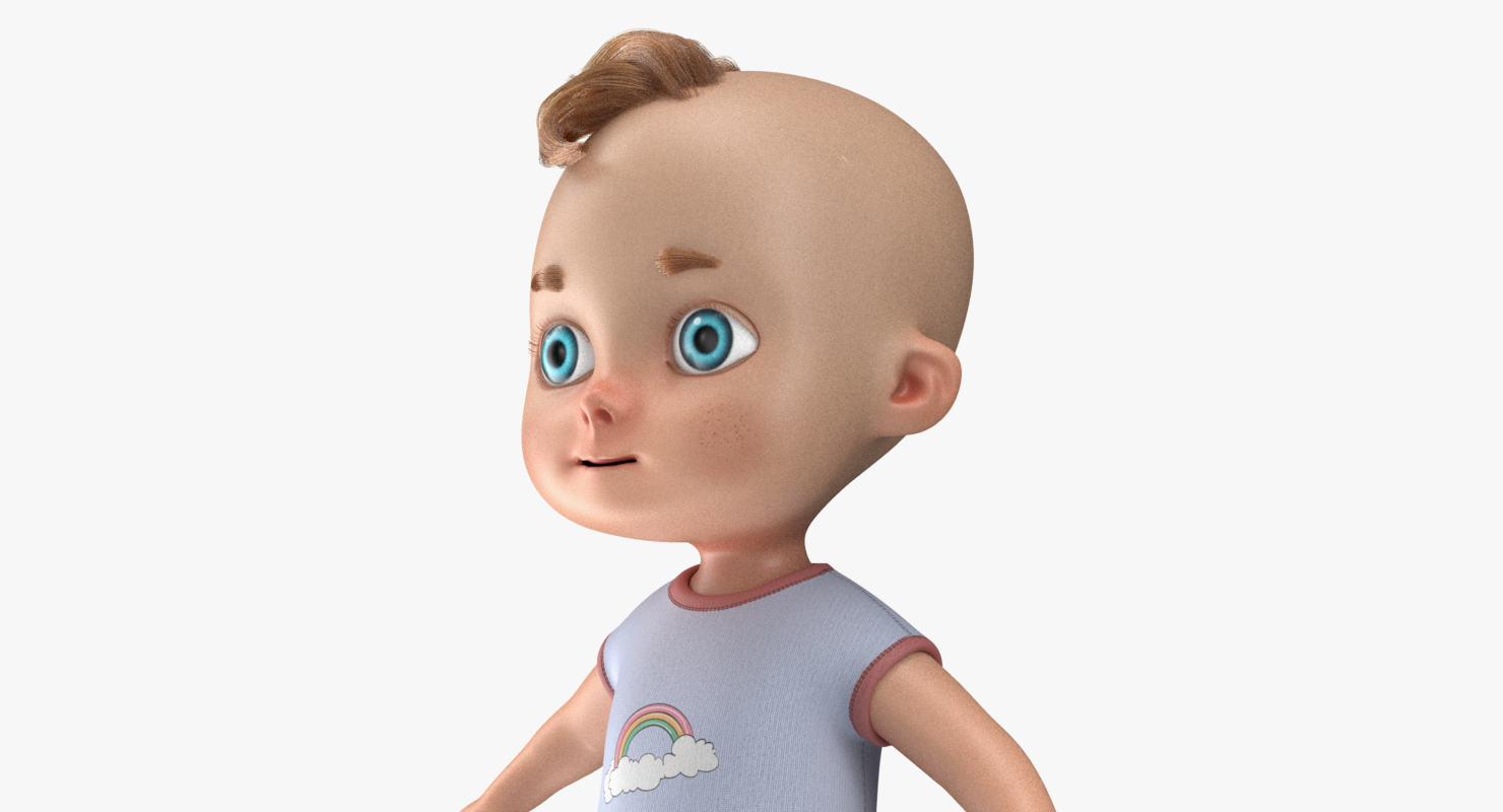 3D cartoon baby boy model - TurboSquid 1338721