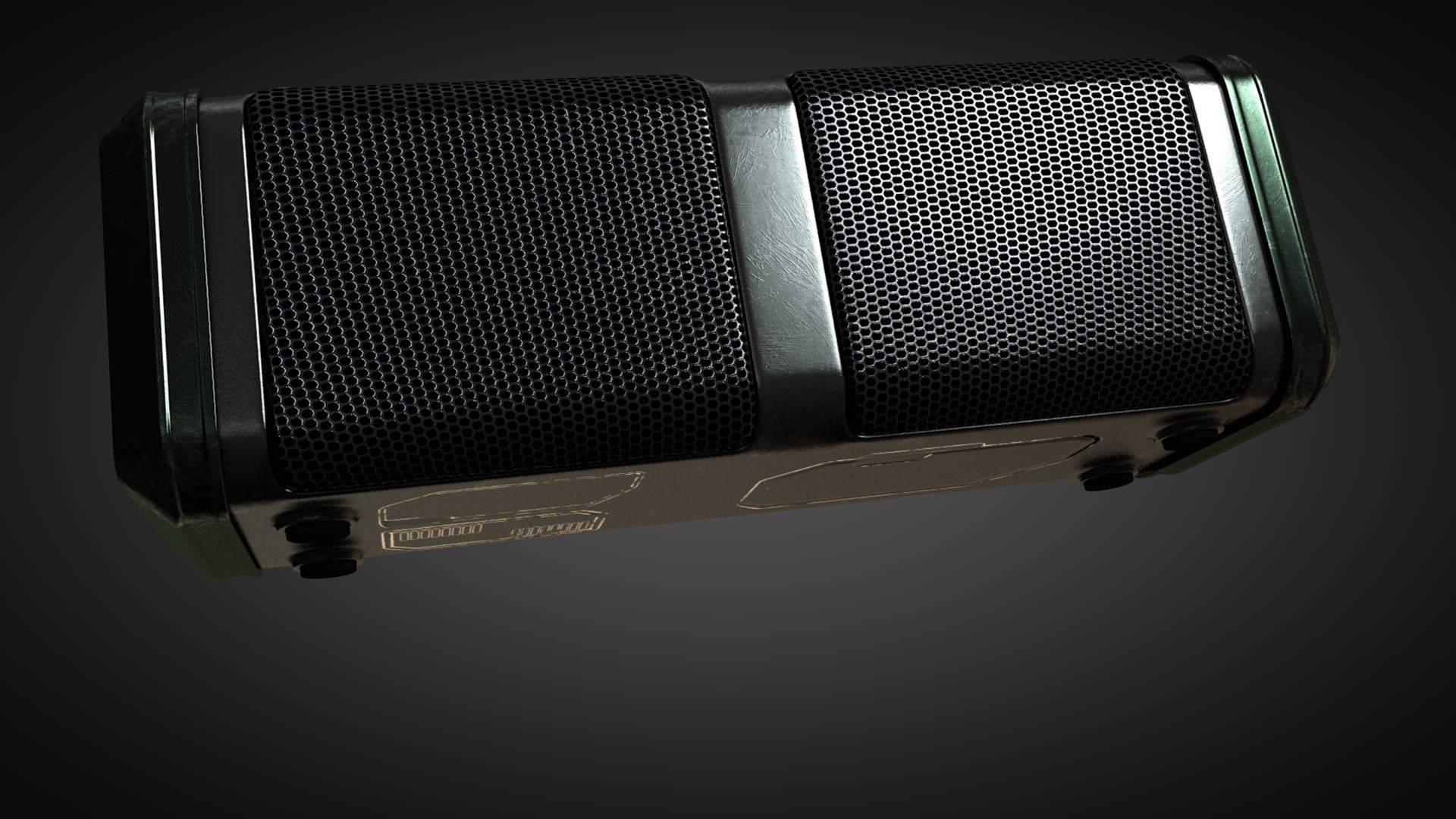 3d model music player speaker