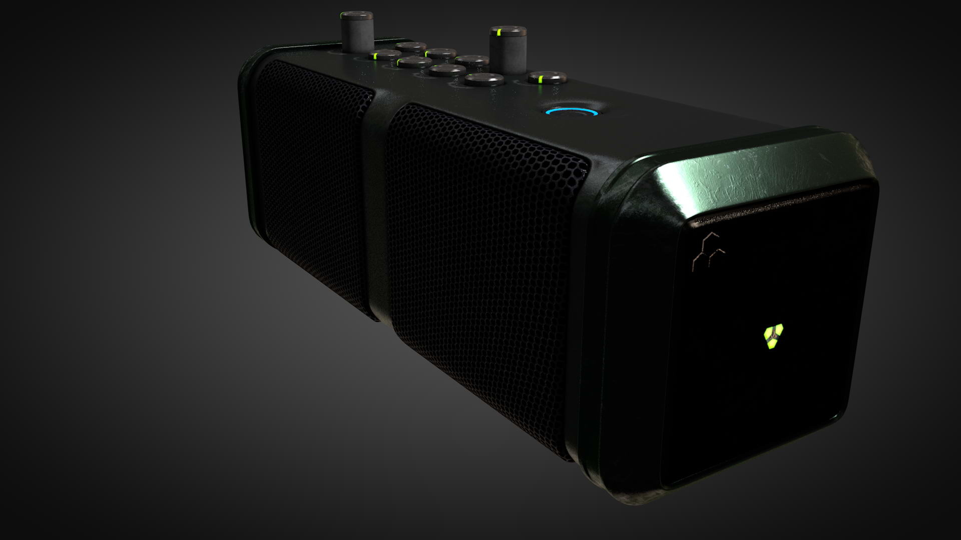 3d model music player speaker