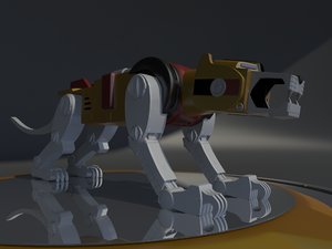 lion voltron robot 3D