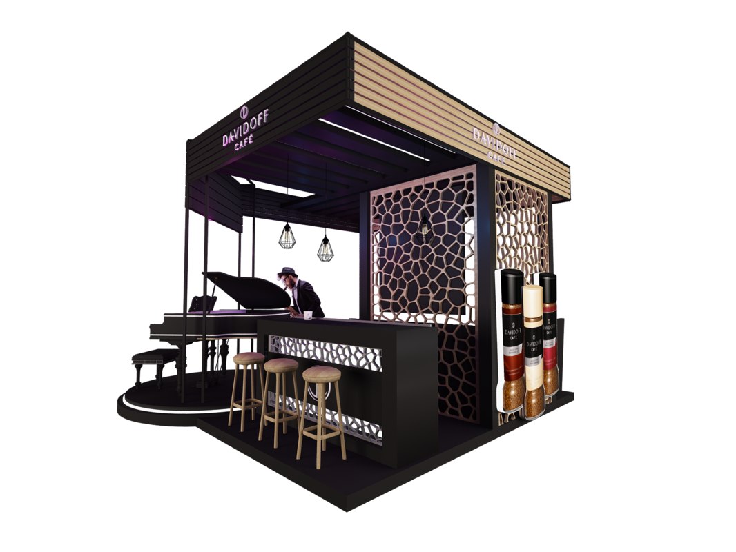 Kiosk booth model - TurboSquid 1338857