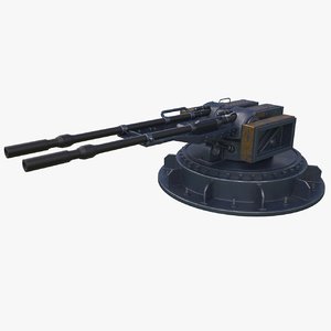 sci-fi turret 3D model
