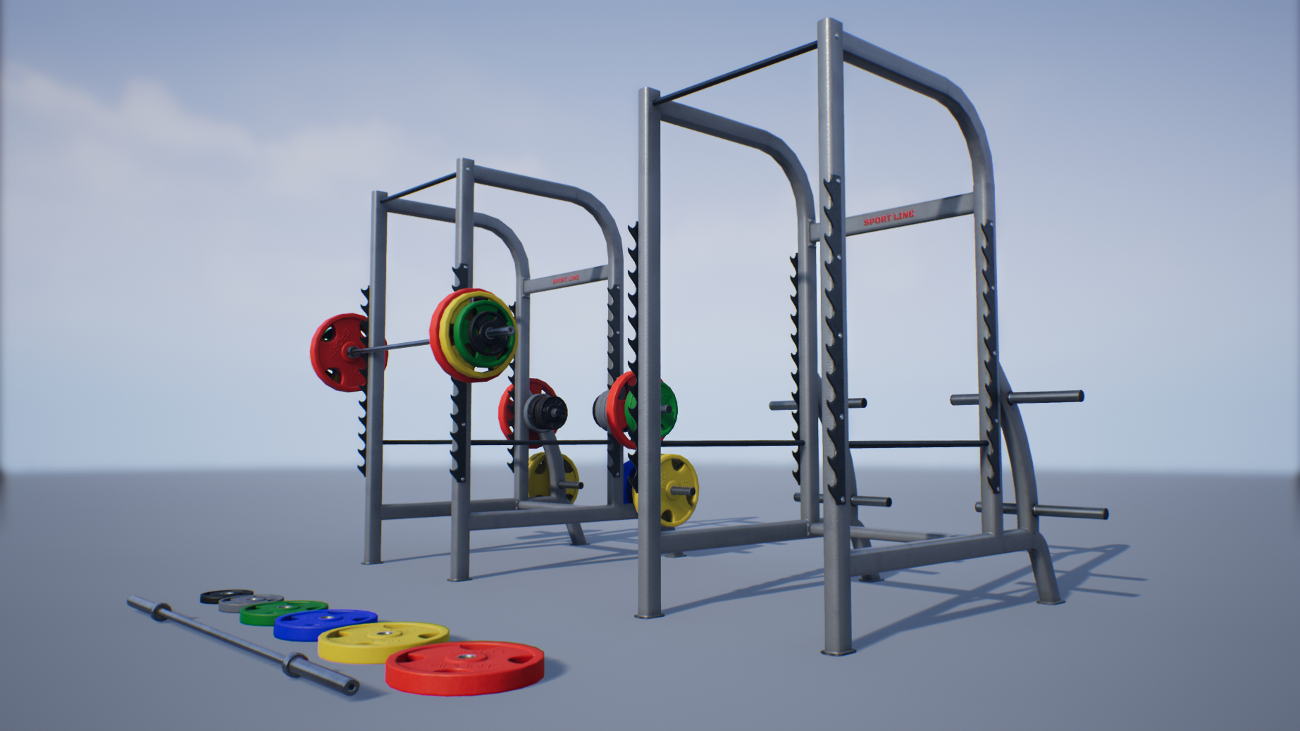 Squat Rack Model 3D TurboSquid 1339071