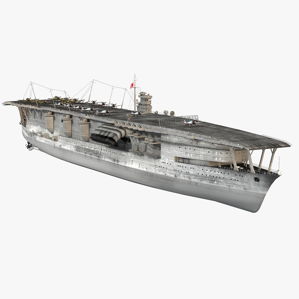 3D akagi kaga hiryu soryu - TurboSquid 1339135