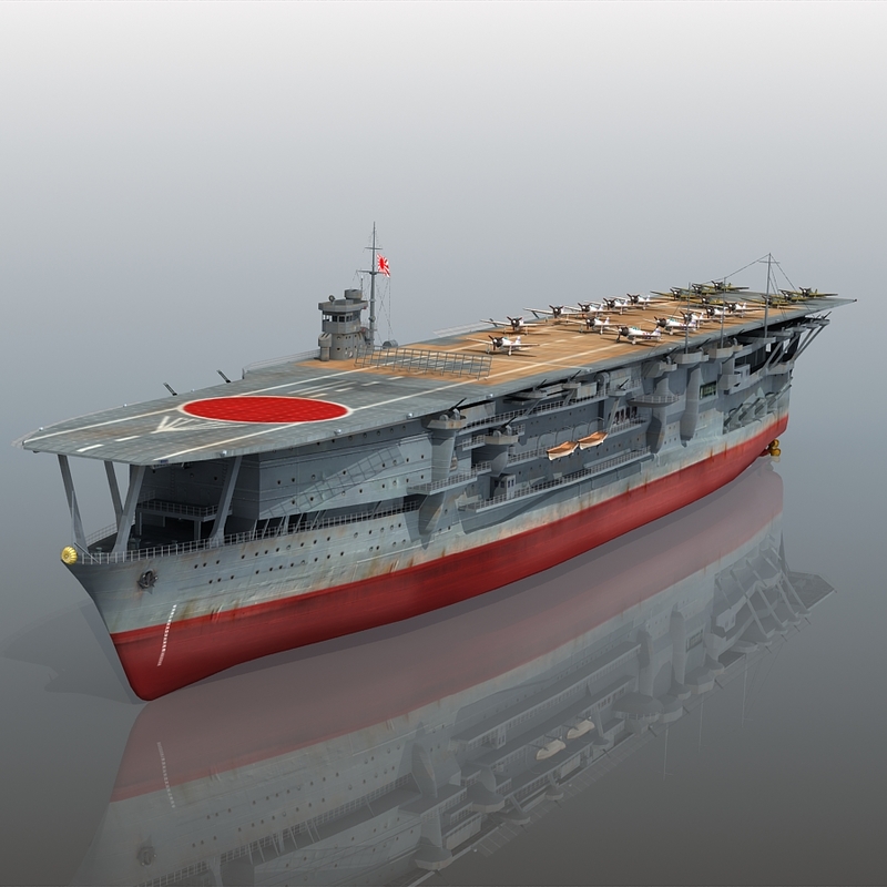 3D akagi kaga hiryu soryu - TurboSquid 1339135