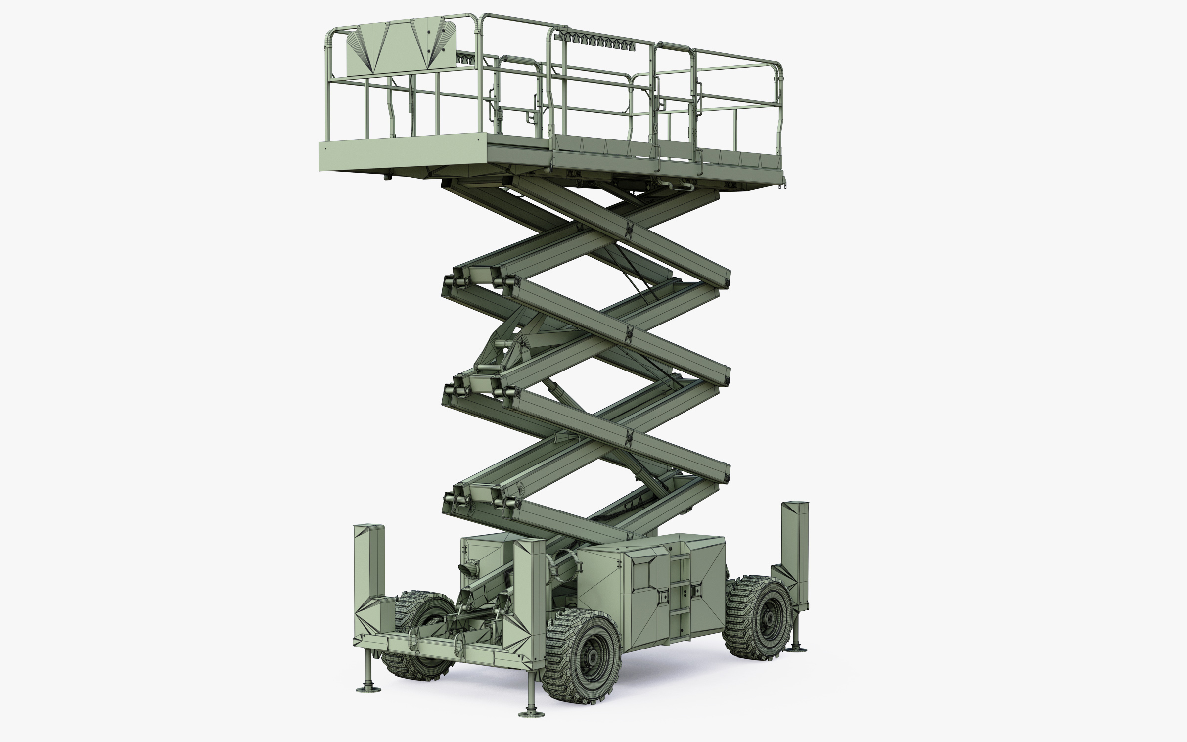 剪叉式升降机jlg 430lrt3d模型