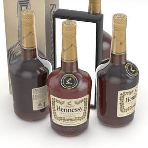 hennessy cognac alcohol 3D model
