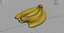 fruit banana food 3D model