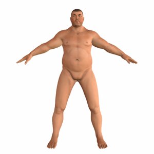 fat rigged 3D model