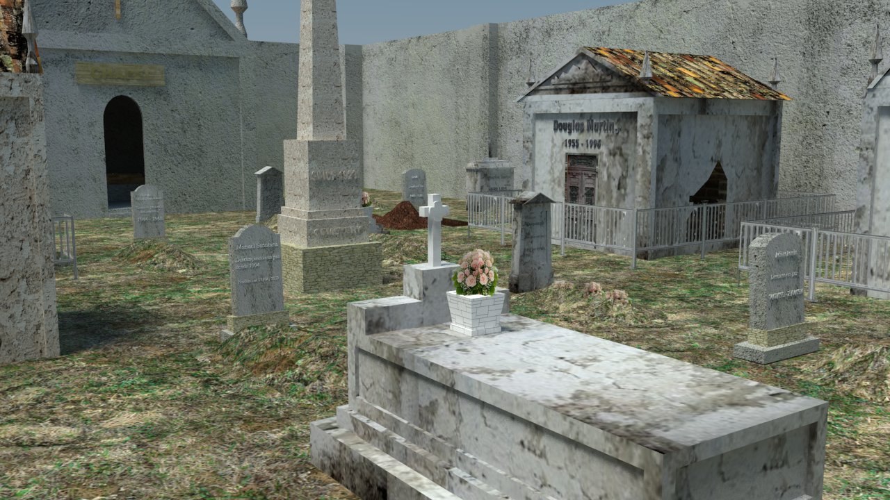 Cemetery grave 3D TurboSquid 1339896