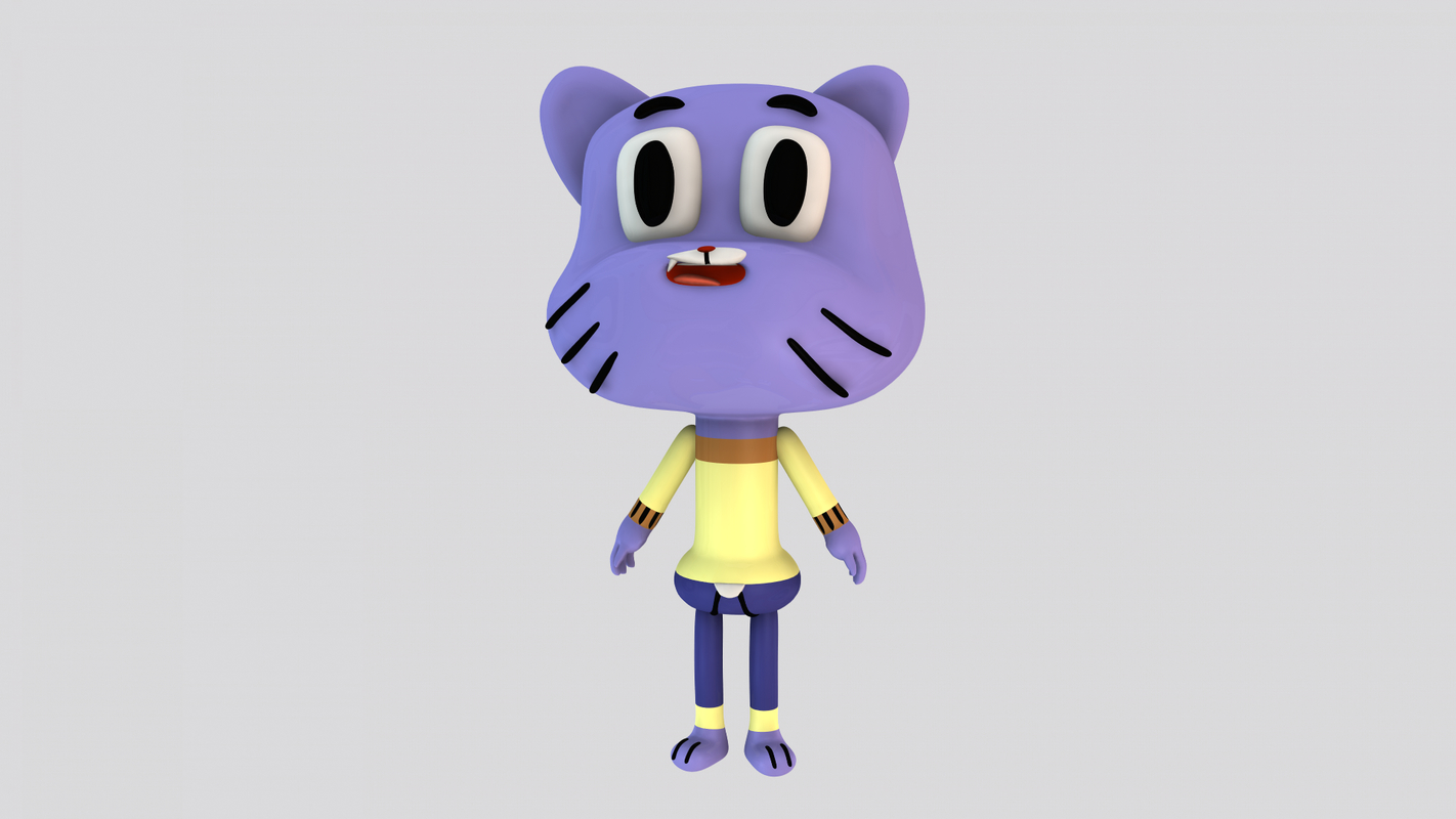 3D gumball watterson model - TurboSquid 1340016