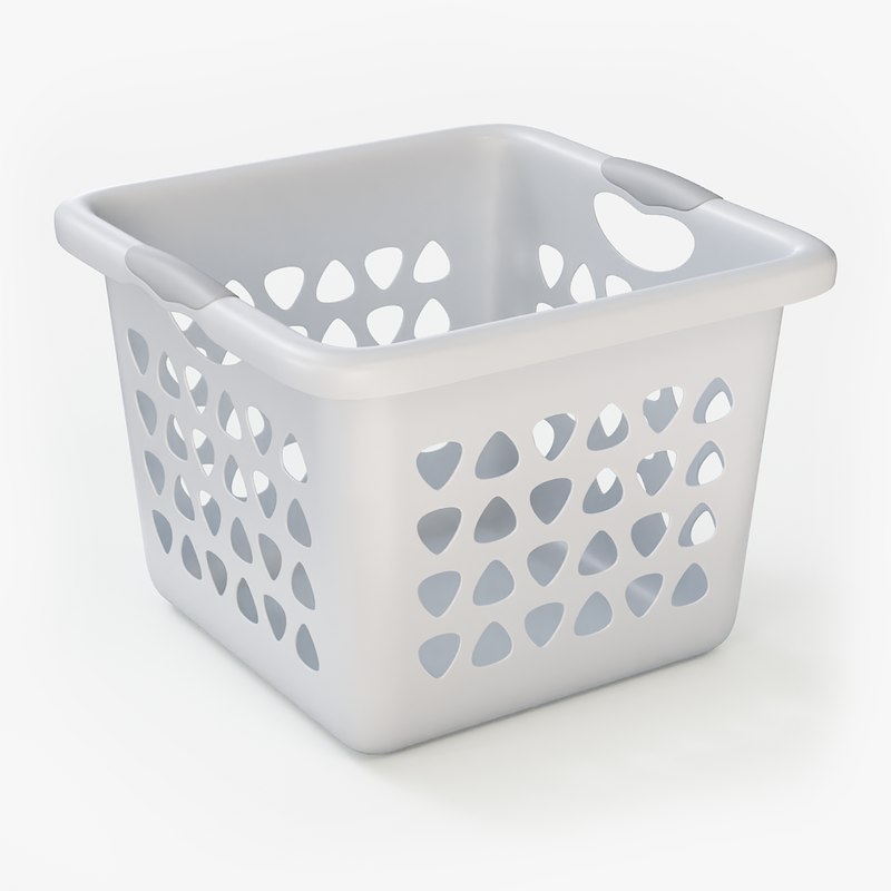 Plastic laundry basket 3D model TurboSquid 1340042