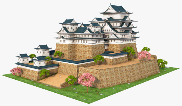 Modele 3d De Chateau D Himeji Japon Turbosquid