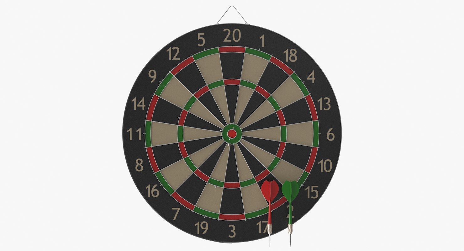 3D dart board TurboSquid 1340142