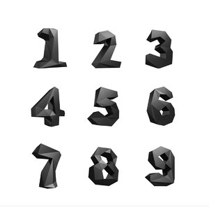 3D model numbers