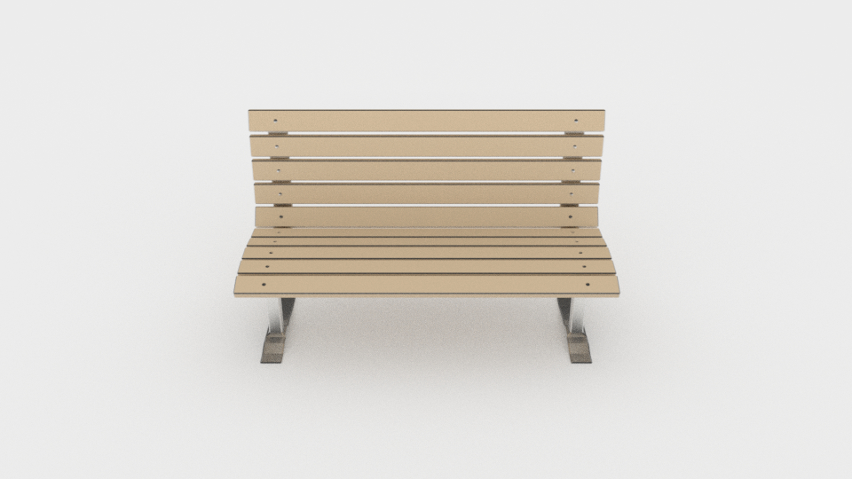 Wood Metal Bench Parks 3d Model Turbosquid 1328490