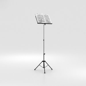 3D model music stand