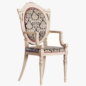 chair baroque 3D model