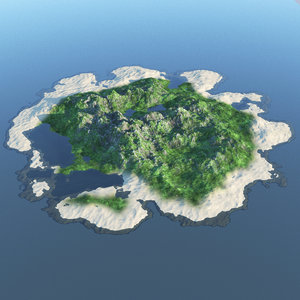 island ocean 3D model