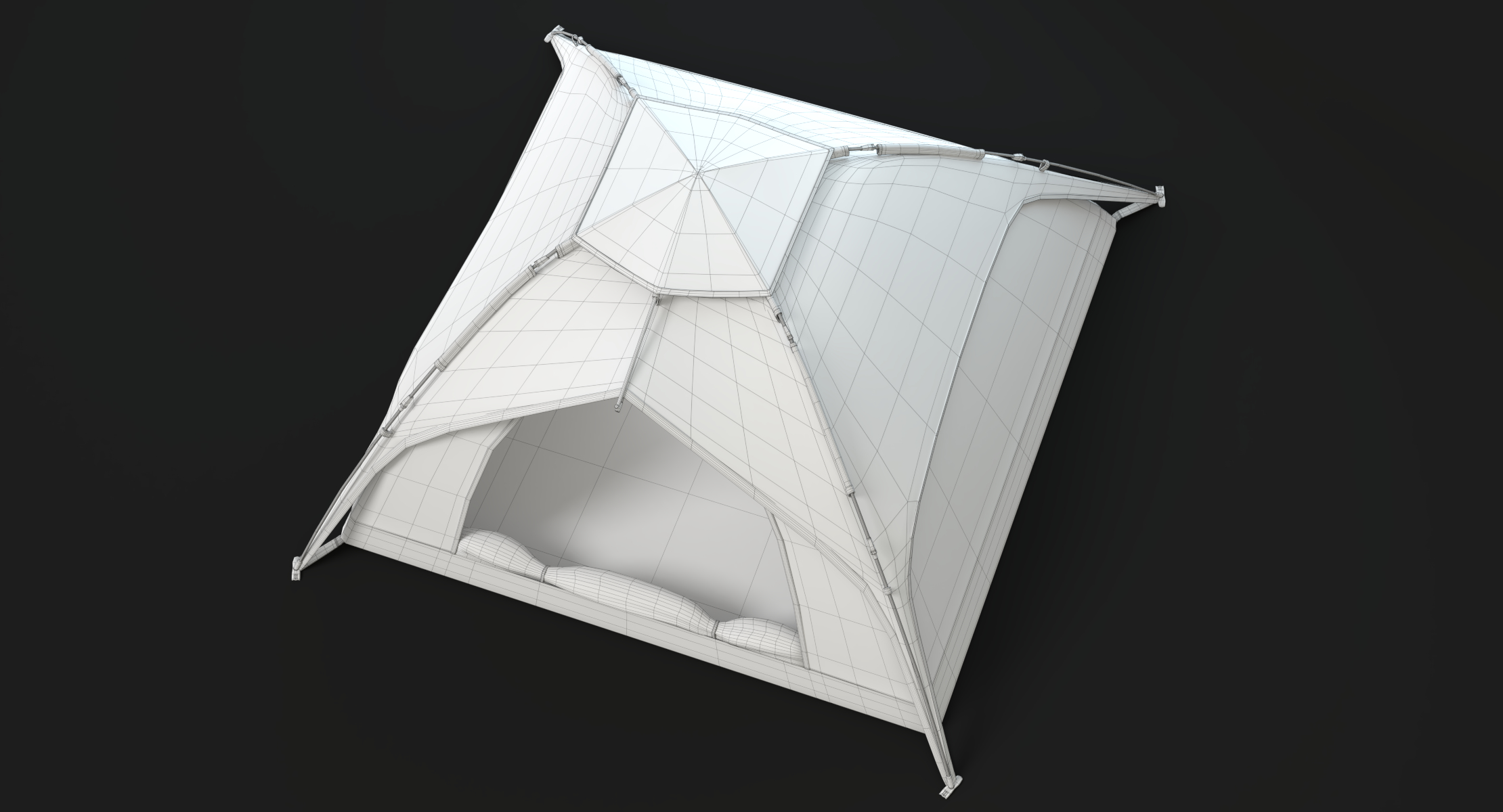 野营帐篷3d模型