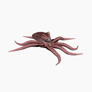 octopus monster animation model