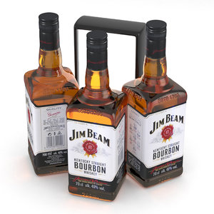 3D model bourbon whiskey beam