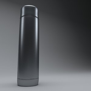 3D thermos flask model