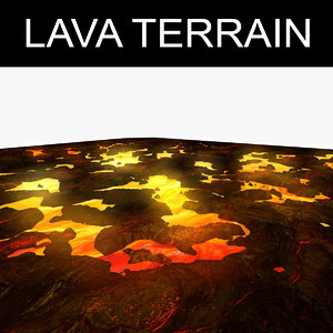 3D model lava terrain