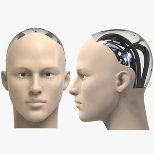 3D humanoid head model