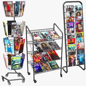 3D model magazine rack