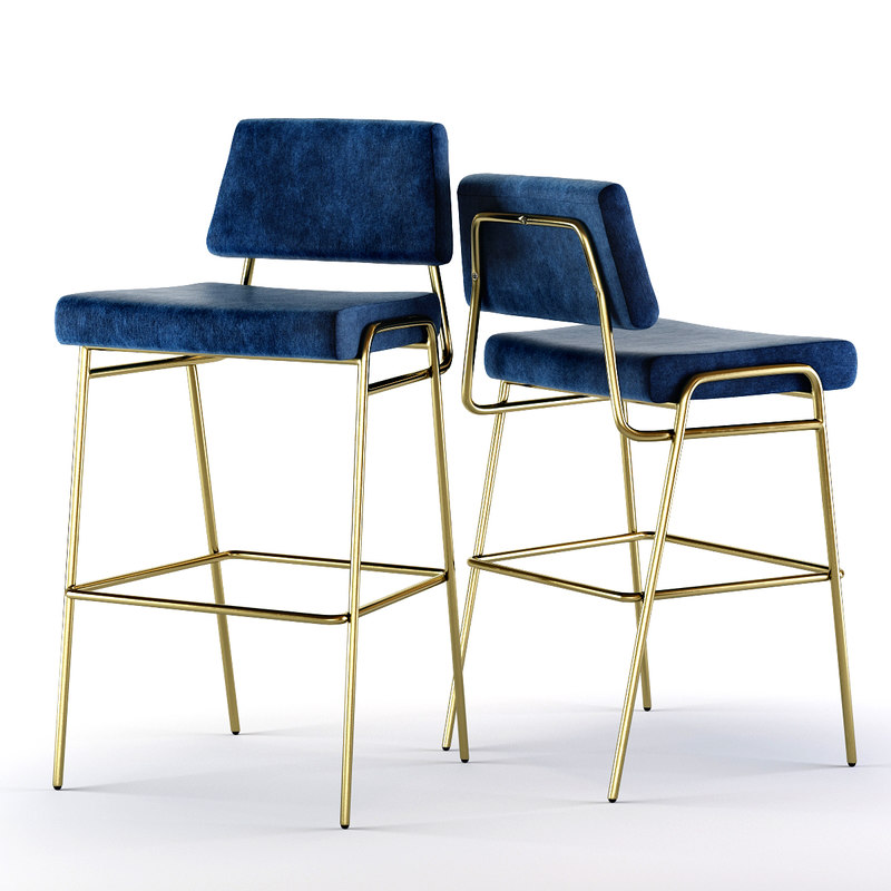 Wire Frame Bar Stool 3d Turbosquid 1340832 West Elm Wire Frame Bar And Counter Stools 3d