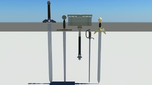 3D model king sword
