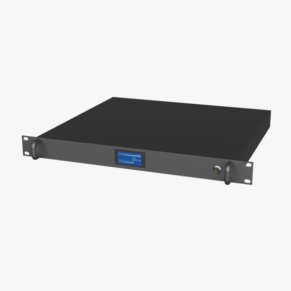 basic 19-inch 1u rack 3D model